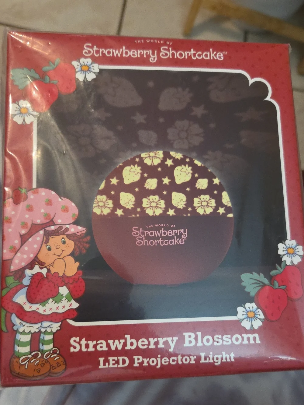 Strawberry Blossom LED Projector Light - Red NWOT